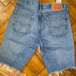 Levi's Blue Denim Cutoff Shorts
